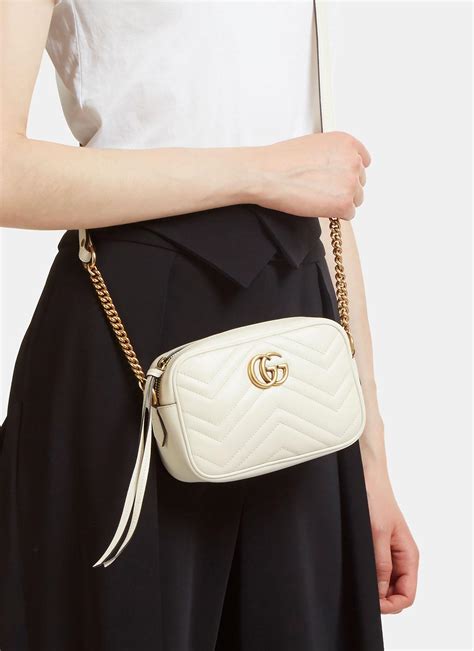 gucci marmont white color transfer|Gucci Marmont bag from nancy.